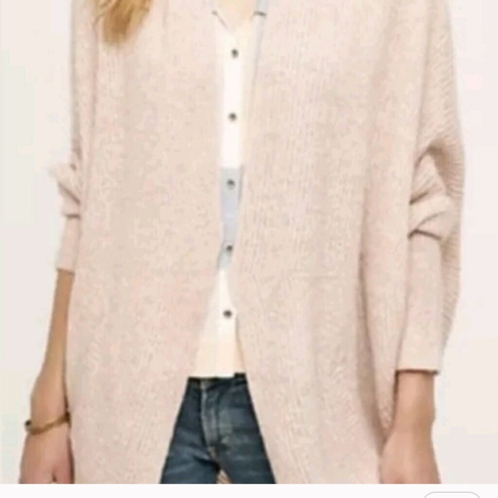 Anthropologie sleeping on snow blush sweater